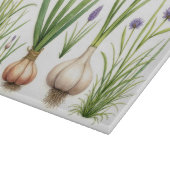 Watercolor Garlic Cutting Board カッティングボード (角)