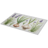 Watercolor Garlic Cutting Board カッティングボード (角)