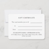 WATERCOLOR|GESCHÄFTSEINHEITSBESCHEINIGUNG| für Sie (裏面)