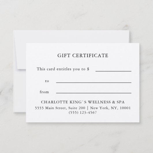 WATERCOLOR|GESCHÄFTSEINHEITSBESCHEINIGUNG| für Sie (裏面)