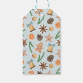 Watercolor Gingerbread and Bells ギフトタグ (裏面)