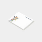 Watercolor Giraffe Minimalist Personalized ポストイット (アングル)