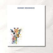 Watercolor Giraffe Sophisticated Notepad ノートパッド