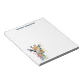 Watercolor Giraffe Sophisticated Notepad ノートパッド (アングル)
