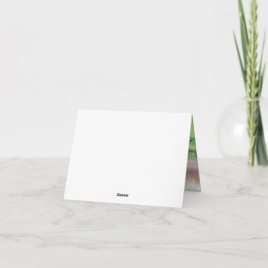 Watercolor Golf サンキューカード (裏面)