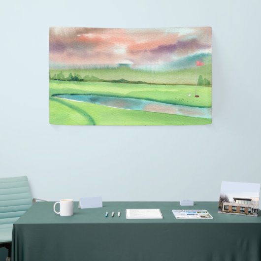 Watercolor Golf 横断幕 (トレードショー)