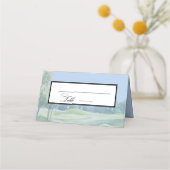 Watercolor Golf Theme Wedding Place Card プレイスカード (裏面)
