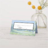 Watercolor Golf Theme Wedding Place Card プレイスカード (正面)