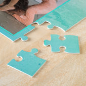 Watercolor Gradient Custom Name, Sport & Photo    ジグソーパズル (側面)