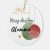 Watercolor grandma  セラミックオーナメント (左)