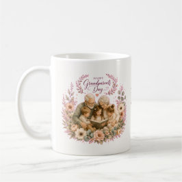 Watercolor Grandparents Day / Abuelos Floral コーヒーマグカップ