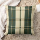 Watercolor Green Abstract Throw Pillow クッション (ブランケット)