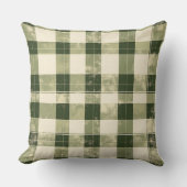 Watercolor Green Abstract Throw Pillow  クッション (正面)