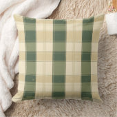 Watercolor Green Abstract Throw Pillow クッション (ブランケット)