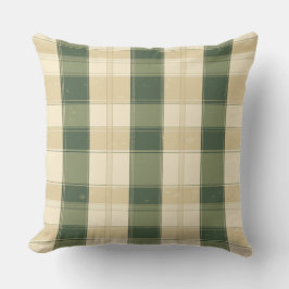Watercolor Green Abstract Throw Pillow  クッション