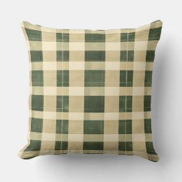 Watercolor Green Abstract Throw Pillow  クッション