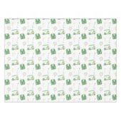 Watercolor Green and Yellow Golf Tournament  テーブルクロス (正面(横))