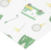 Watercolor Green and Yellow Golf Tournament  テーブルクロス (アングル)