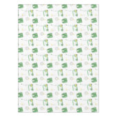 Watercolor Green and Yellow Golf Tournament  テーブルクロス (正面)