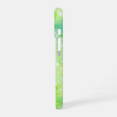 Watercolor Green Leaf Botanical Phone Case iPhone 16ケース (左側面)