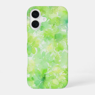 Watercolor Green Leaf Botanical Phone Case iPhone 16ケース