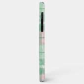 Watercolor Green & Pink Plaid Lucky Clover  Case-Mate iPhoneケース (裏面/左)