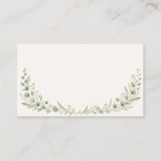 Watercolor Greenery Arch Wedding Enclosure Card エンクロージャーカード