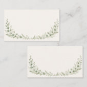 Watercolor Greenery Arch Wedding Place Card プレイスカード (正面/裏面)