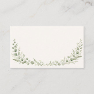 Watercolor Greenery Arch Wedding Place Card プレイスカード