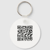 Watercolor Greenery Landscape Designer QR Code キーホルダー (裏面)