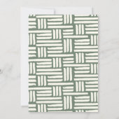 Watercolor Greenery Woodland Forest Birthday 招待状 (裏面)