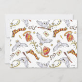 Watercolor GRYFFINDOR™ Hedwig Pattern (正面)