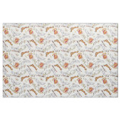 Watercolor GRYFFINDOR™ Hedwig Pattern ファブリック (ファットクウォーター)