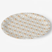 Watercolor Halloween  ペーパープレート (アングル)