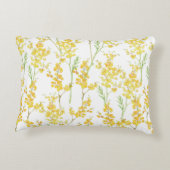 Watercolor hand drawn seamless pattern with spring アクセントクッション (裏面)
