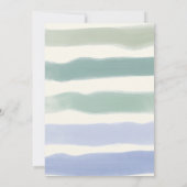 Watercolor Hand Lettering Sea You Soon Baby Shower 招待状 (裏面)