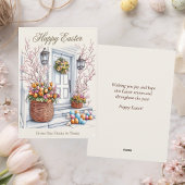 Watercolor Happy Easter From Our Home to Yours シーズンカード