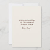 Watercolor Happy Easter From Our Home to Yours シーズンカード (裏面)