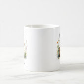 Watercolor Hare Country Wildlife Personalized コーヒーマグカップ (中央)