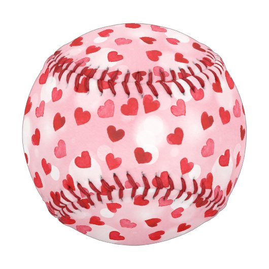 Watercolor Heart Art (1) 野球ボール (正面)