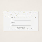 Watercolor Heart Gold Sprinkles Gift Certificate (裏面)