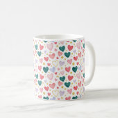 Watercolor Heart Jubilee コーヒーマグカップ (正面右)