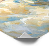 Watercolor Heavenly Angel Poster ポスター (角)