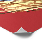 Watercolor Hen Farm Fresh Eggs Poster ポスター (角)