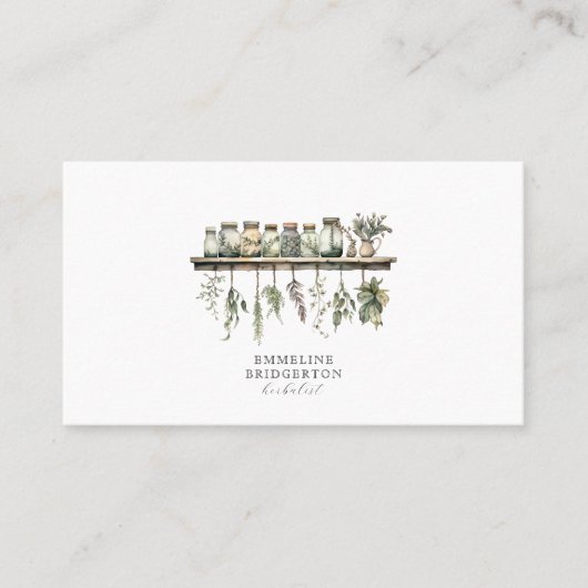 Watercolor Herbalist Herbal Medicine  名刺 (正面)