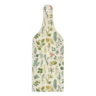 Watercolor herbs pattern カッティングボード