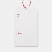 Watercolor Holly ギフトタグ (裏面)