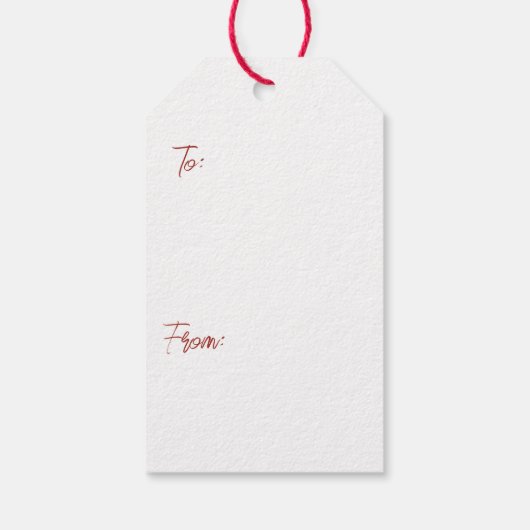 Watercolor Holly  ギフトタグ (裏面)