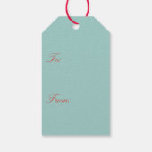 Watercolor Holly ギフトタグ (裏面)