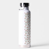 Watercolor Holly Leaves and Red Berries ウォーターボトル (右面)